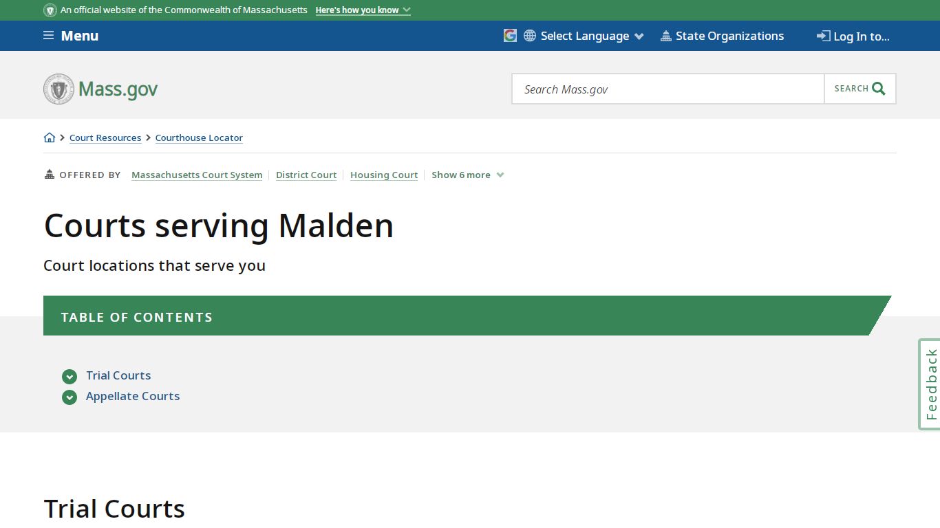 Courts serving Malden | Mass.gov