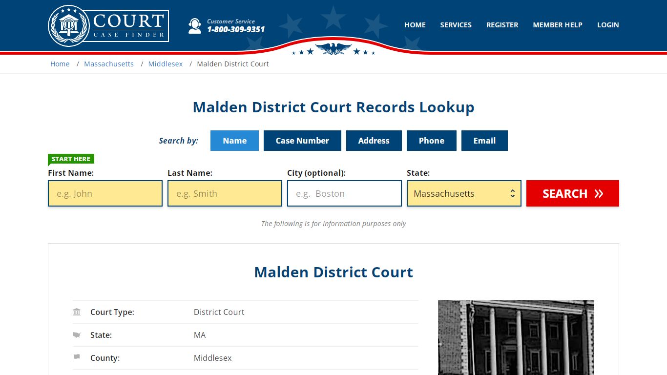 Malden District Court Records Lookup - CourtCaseFinder.com